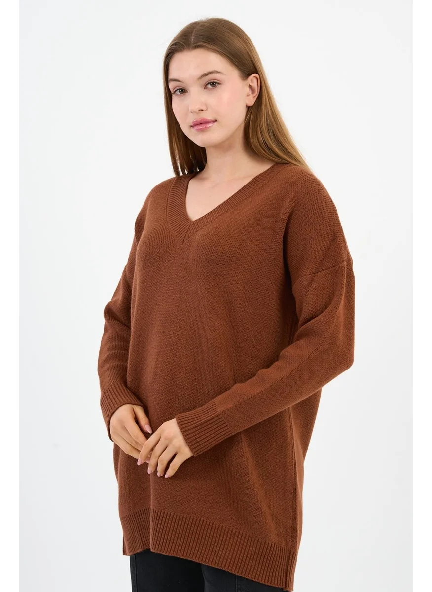 Alexander Gardi V Neck Knitwear Loose Sweater (A91861-S)