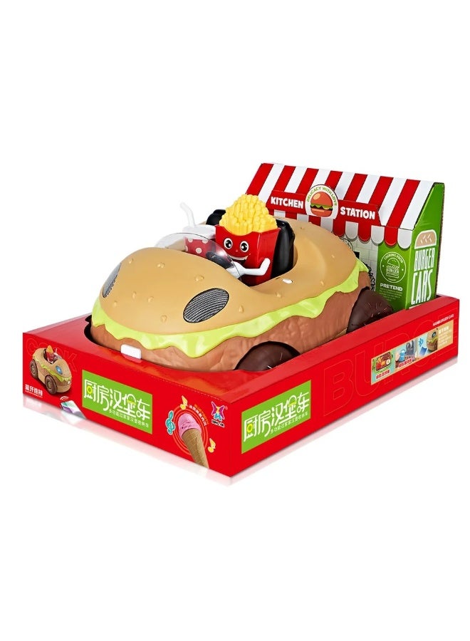 ستيم سيارة برجر ستيم كيتشن - لعبة طبخ تفاعلية مزودة ببلوتوث وموسيقى وأضواء للأطفال من سن 3 سنوات فما فوق - Image 2