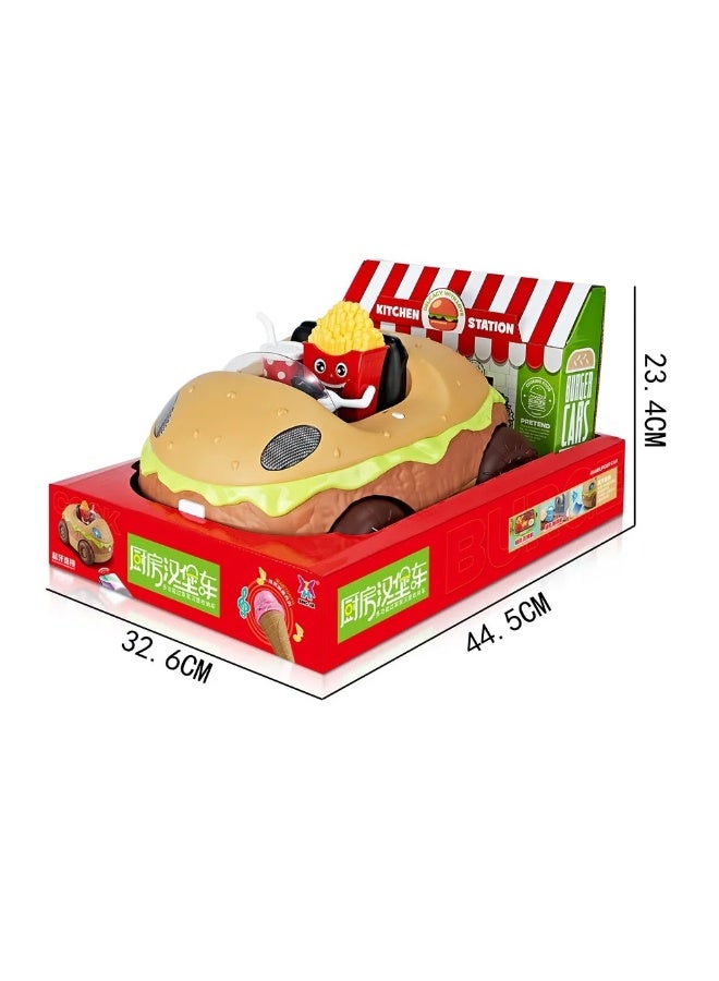 ستيم سيارة برجر ستيم كيتشن - لعبة طبخ تفاعلية مزودة ببلوتوث وموسيقى وأضواء للأطفال من سن 3 سنوات فما فوق - Image 3