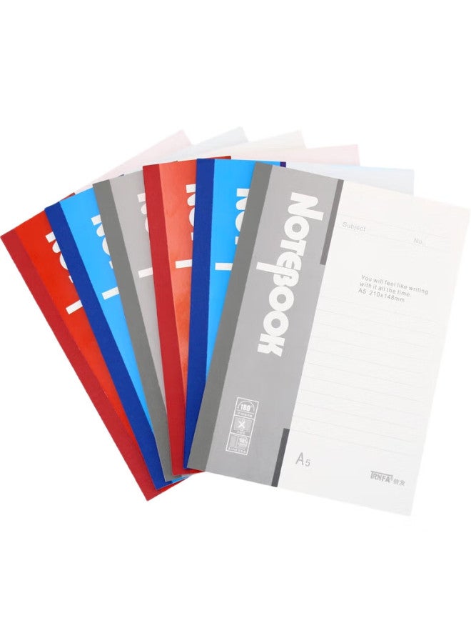 Trnfa Xianfa Trnfa Tn-A540Gy, 10 Gray Pack Soft Copy Books, 40-Page Notebook Diary, A5 Inner Pages Wirebound Journal - Image 2