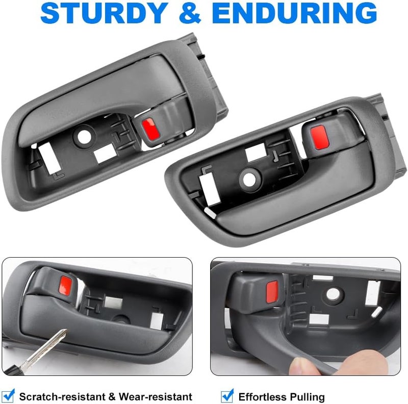 JDMON Gray Interior Door Handles Set for Toyota Camry 2002-2006 - Image 5