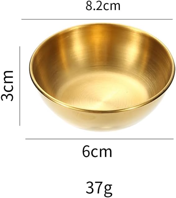 ccHuDE 4 Pcs Stainless Steel Round Sauce Dishes Sushi Dipping Sauce Bowls Mini Seasoning Dishes Small Individual Saucers Kitchen Appetizer Plates for Salad Dressing Silver - Image 2