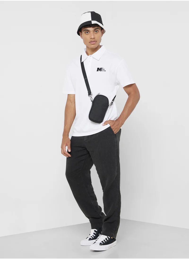 Seventy Five Polo Solid Shorts Sleeve T-Shirt