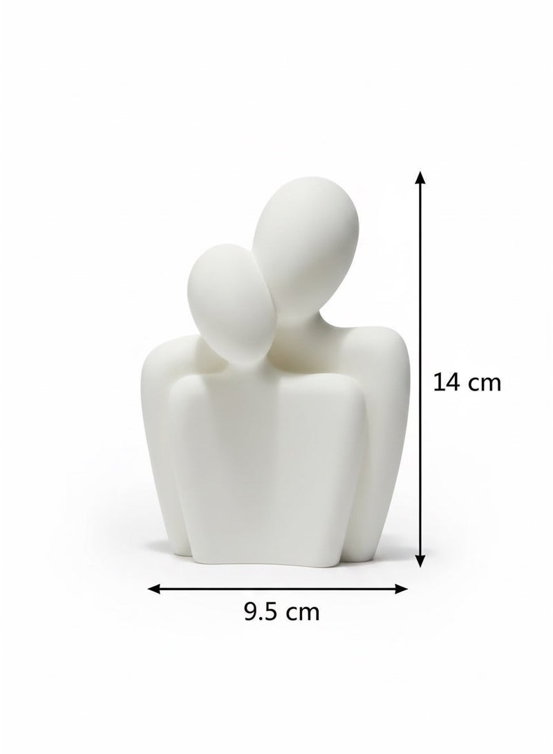 أخوة ثلاثي الأبعاد تمثال ديكوري تجريدي لشخصين – رمز الألفة والاحتواء بتصميم عصري أنيق - Image 4