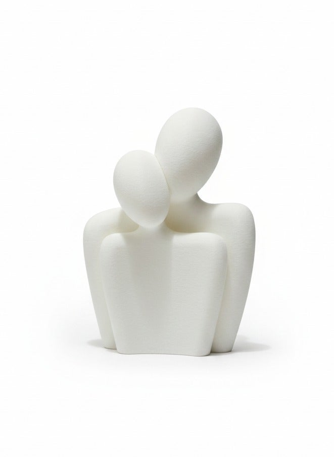 أخوة ثلاثي الأبعاد تمثال ديكوري تجريدي لشخصين – رمز الألفة والاحتواء بتصميم عصري أنيق - Image 2