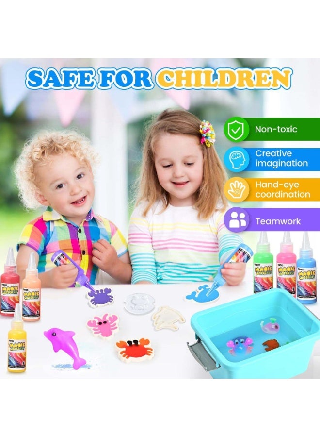 JAYATO 30 PCS Magic Water Elf Beads Educational Toy Set with Box, DIY Maker kit, Jelly Sea Animal Creature, Sensory Bin Set,Toys for 3+Year Old Boys Girls, Boys, Party Favors, Goodie Bags Fillers, Birthday Day Gifts and Prize - Image 2