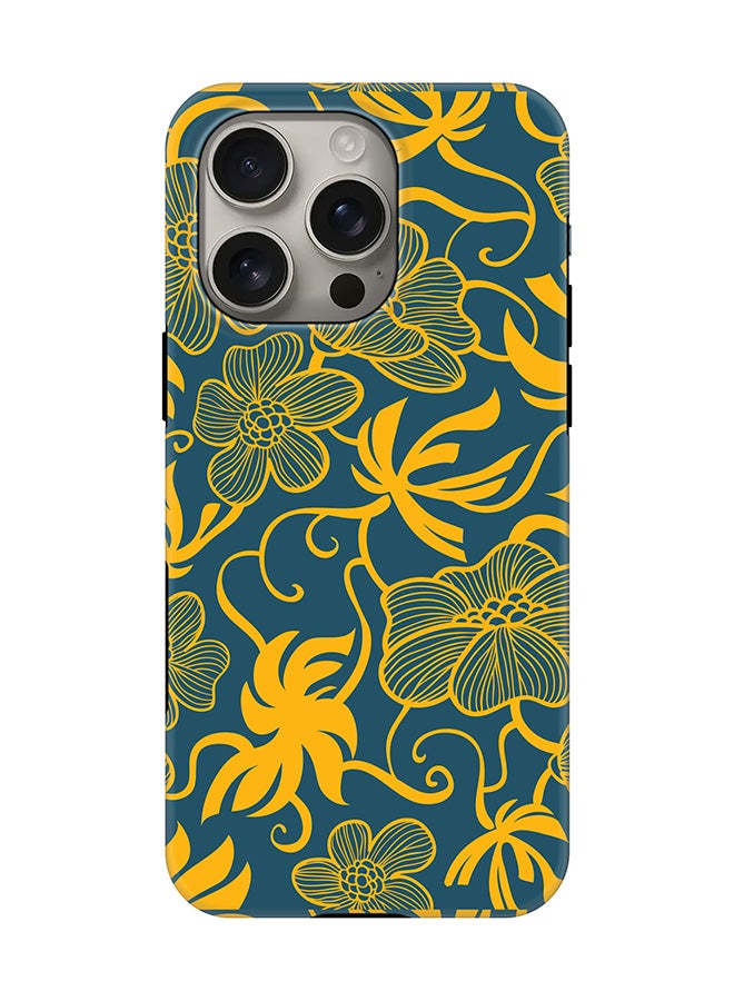 Stylizedd Tough Pro Magnetic Case for iPhone 16 Pro, Dual Layer hybrid PC + TPU Mobile Cover Matte - Euro Pattern - Image 1