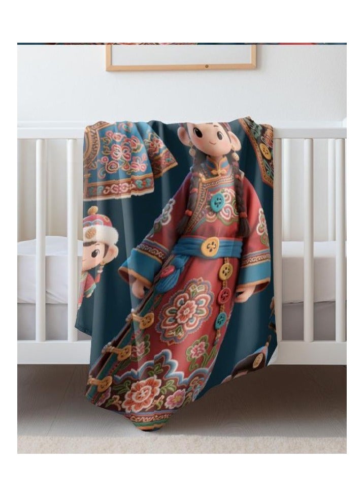 general Flannel thin blanket (warm and comfortable, suitable for sleep, gaming, dust removal and sandproof) 150cm*200cm - 1180 - Image 1