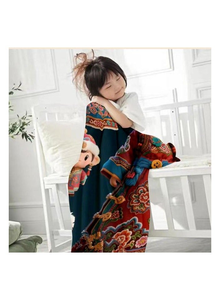 general Flannel thin blanket (warm and comfortable, suitable for sleep, gaming, dust removal and sandproof) 150cm*200cm - 1180 - Image 3