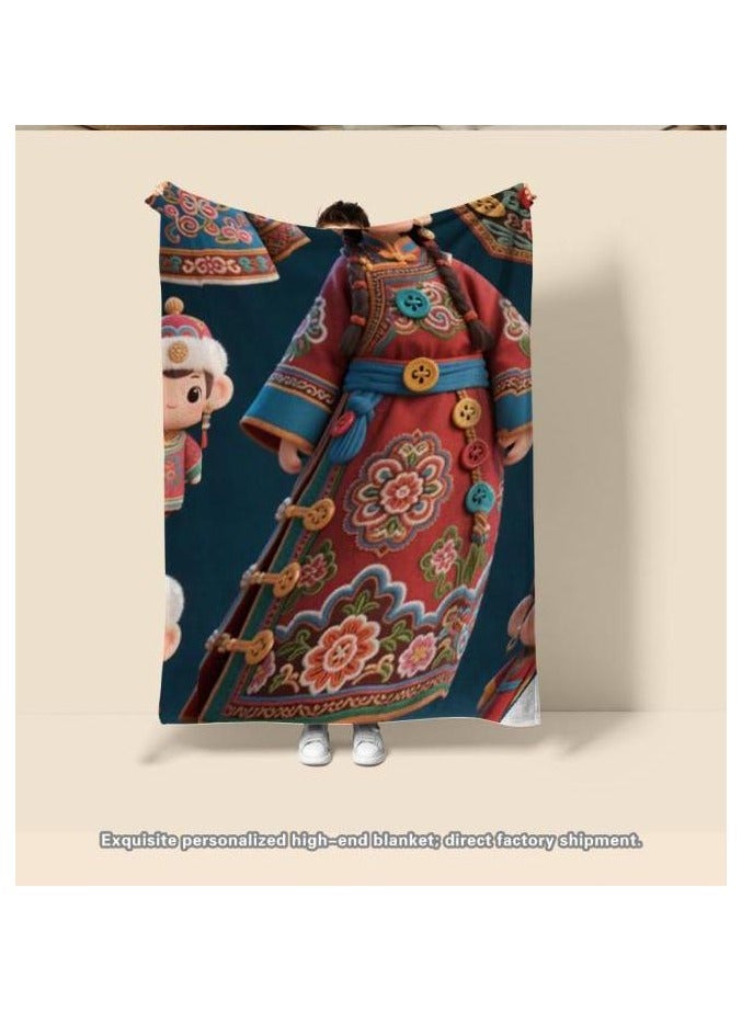 general Flannel thin blanket (warm and comfortable, suitable for sleep, gaming, dust removal and sandproof) 150cm*200cm - 1180 - Image 4