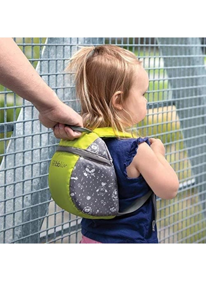 bblÃ¼v - PÃ¤k - Toddler Backpack with Adjustable Reins, Little Kids Anti-Lost Travel Bag Harness Reins, Lightweight Fits Snacks and Toys, Cute Backpacks with Safety Leash for Baby (Lime) - Image 2