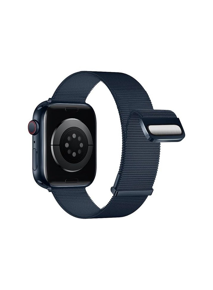 متوافق مع سوار ساعة Apple Watch مقاس 42 مم للنساء والرجال، سوار معصم معدني مغناطيسي من الفولاذ المقاوم للصدأ متوافق مع سلسلة iWatch Ultra - Image 3