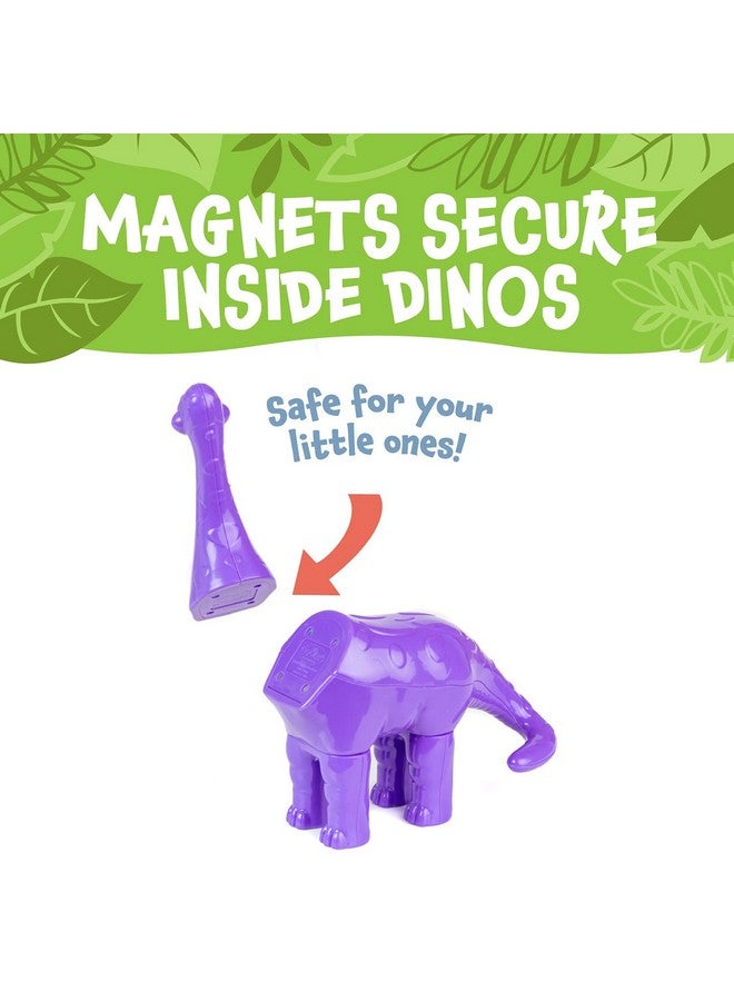 POPULAR PLAYTHINGS Magnetic Mix or Match Dinosaurs Toy Play Set, 12 Pieces - Image 4