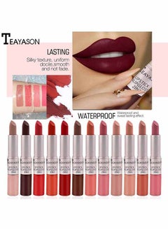 TEAYASON lipstick Double Head Non Stick Cup Fog Face Lip Gloss Two In One Paste Non Fading Stick Cup Lipstick  (02#)  - Image 3
