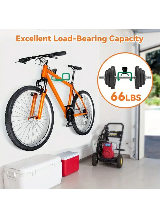 7 6 Inch Green Metal Garden Hose Holder Wall Mounted Rustic Style Outdoor Yard Decor - Image 5