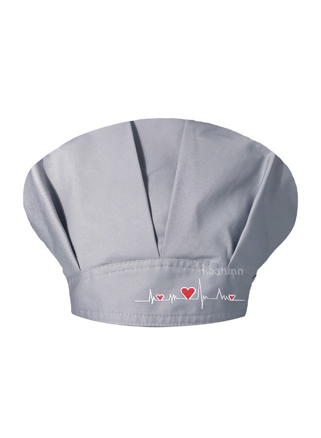 NIBEMINENT Women Scrubs Hats Unisex Adjustable Cotton Sweatband Cap Head Cover Work Wear Sanitary Breathable Bouffant Scrub Caps