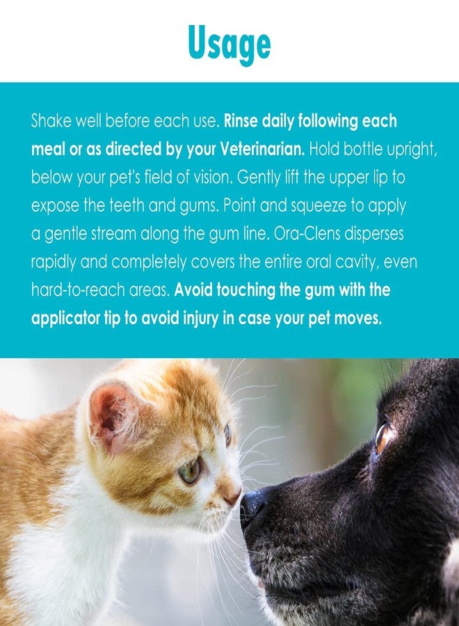 Pet Health Solutions Ora-Clens Dental Rinse for Dogs & Cats - Cleans Teeth, Freshens Breath - Antimicrobial - 8 fl oz - Image 3