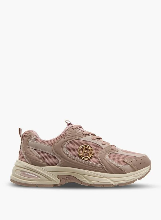 Flora Bella By Shoexpress BLUSH Flora Bella Women Panelled Lace-Up Sneakers for Women | Best Price UAE