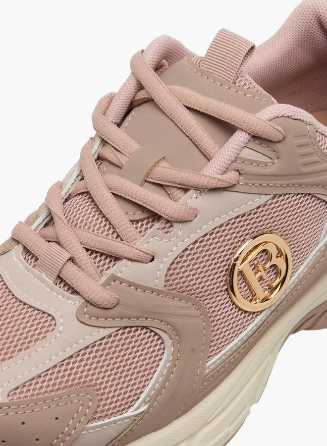 Flora Bella By Shoexpress BLUSH Flora Bella Women Panelled Lace-Up Sneakers for Women | Best Price UAE