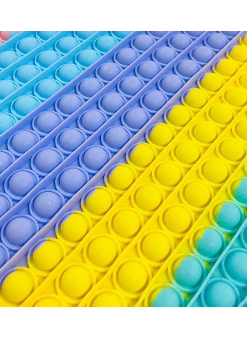 Prime Push Pop Bubble Fidget Sqaure Sensory Toy  Non-Toxic Stress Relieve Silicone Squeeze Push Pop Bubble Sensory Fidget Squishy Toy - Image 3