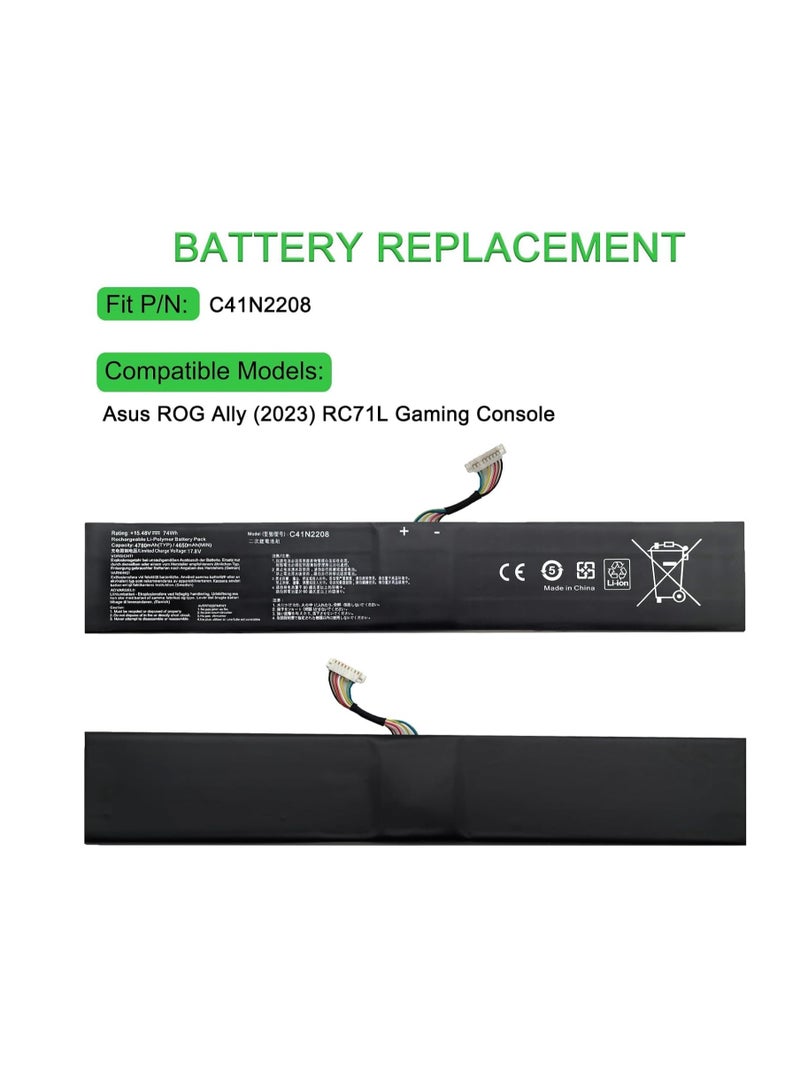 Terabyte Genuine C41N2208 Battery for Asus Rog AllY (2023) RC71L NR2301L 0B200-04350000 - Image 5