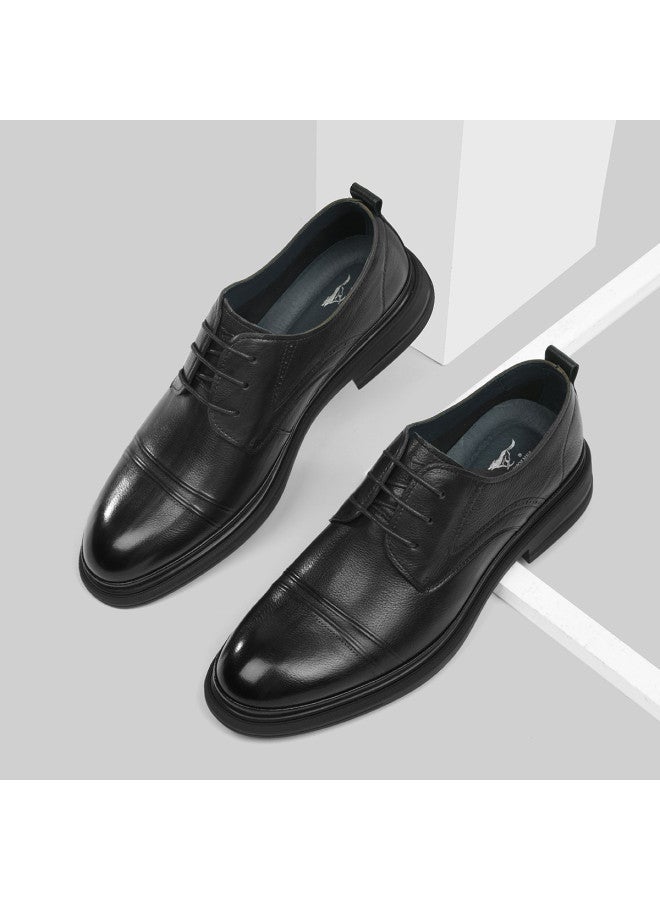 Septwolves Business Commute】men's Genuine Leather Dress Shoes, Autumn Business Formal Men's Shoes, British Style Genuine Leather Men's Dress Shoes - Image 5