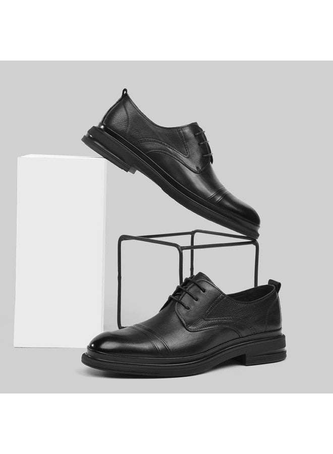 Septwolves Business Commute】men's Genuine Leather Dress Shoes, Autumn Business Formal Men's Shoes, British Style Genuine Leather Men's Dress Shoes - Image 3