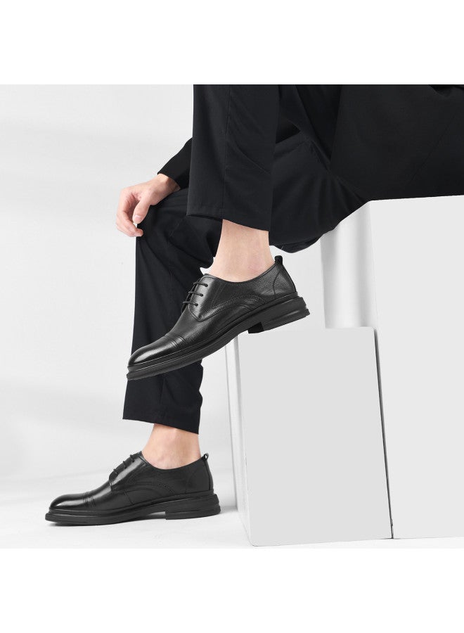 Septwolves Business Commute】men's Genuine Leather Dress Shoes, Autumn Business Formal Men's Shoes, British Style Genuine Leather Men's Dress Shoes - Image 4