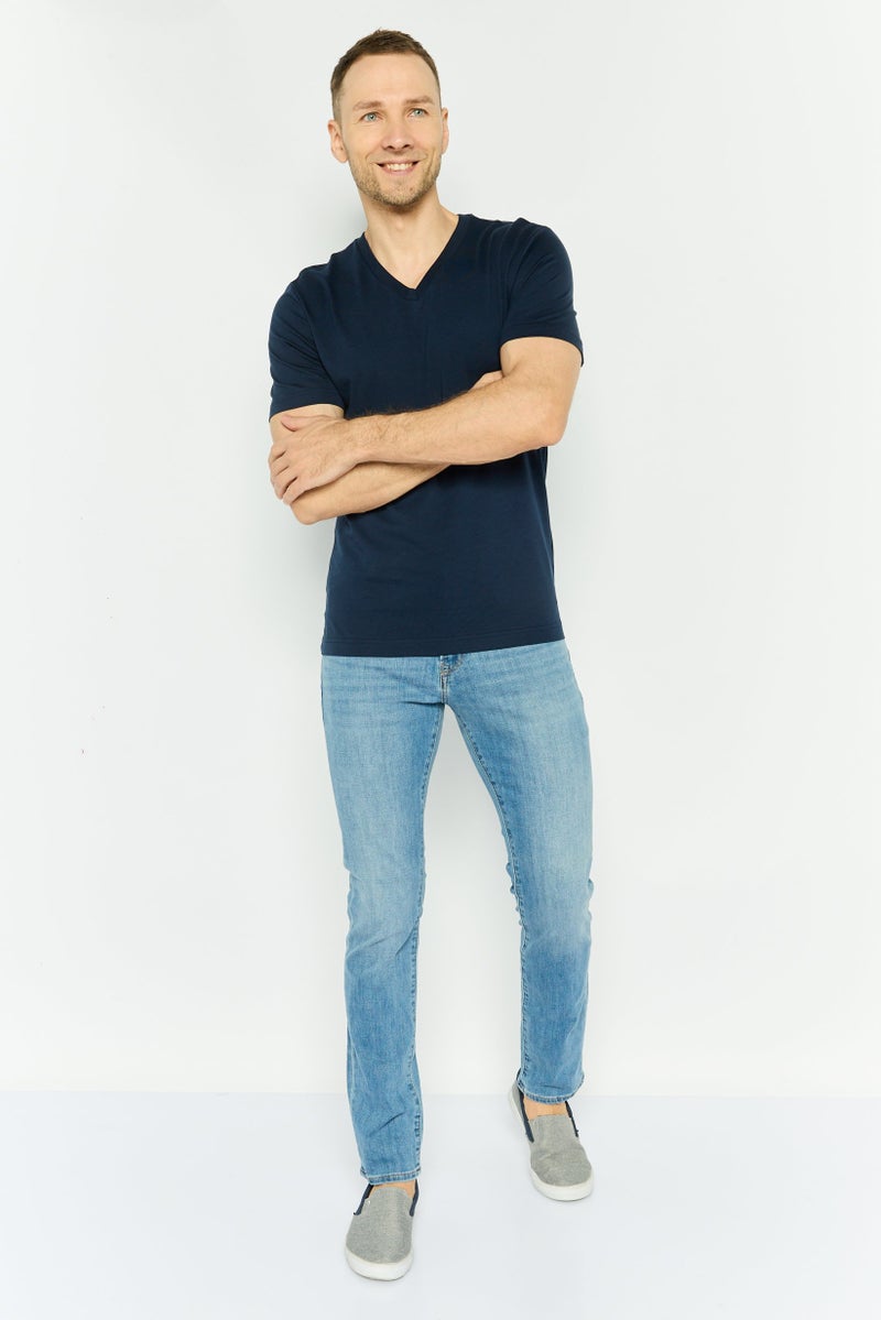 GAP Men Slim Fit Wash Stretchable Denim, Blue - Image 3