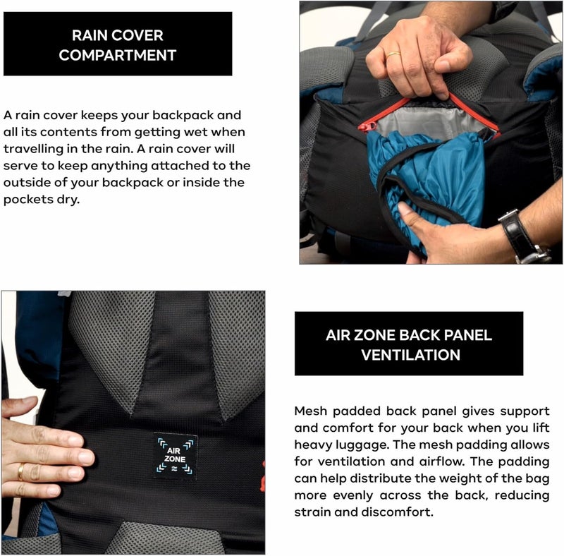 TRAWOC PEAKPRO 75L Travel Backpack - Image 5