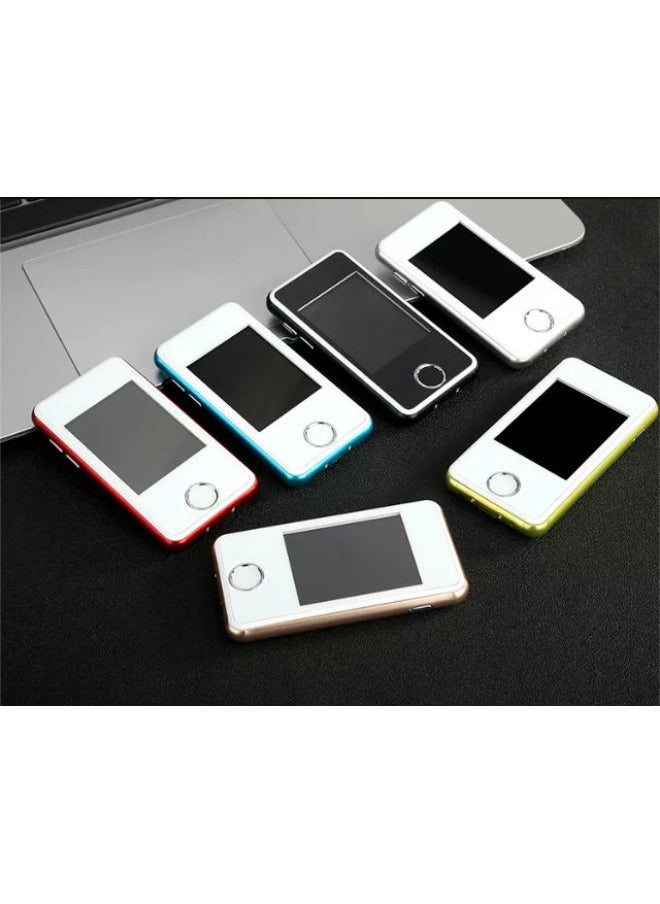 MP3 Player Mp4 Player Capacitive Touch Screen Walkman Recording Pen Student Running Sporty Mini-Body Color:Green-Memory Capacity:Charger