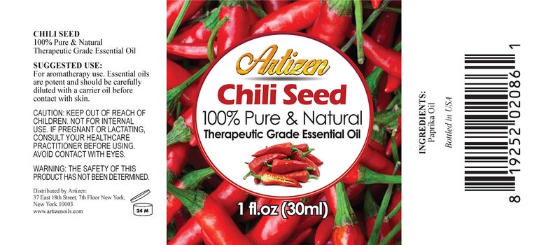 Artizen زيوت أرتيزن 30 مل - زيت بذور الفلفل الحار الأساسي - 1 أونصة سائلة - Image 2