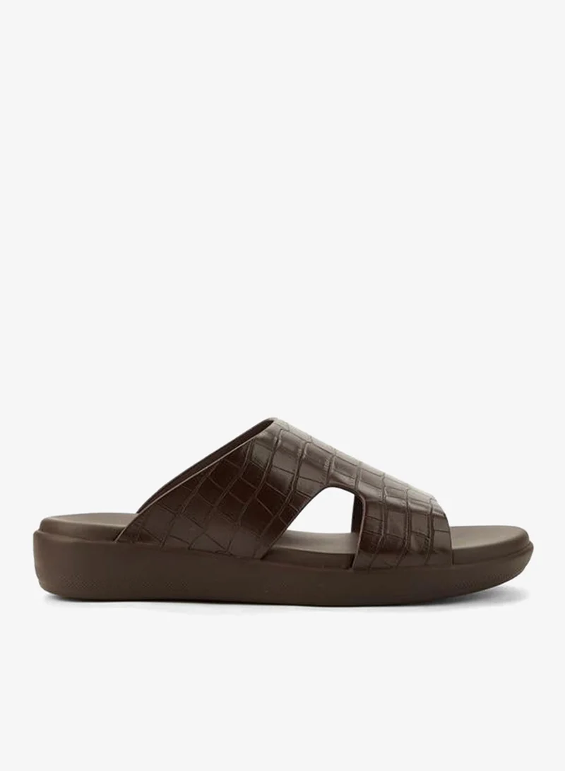 Le Confort Men Textured Comfort Slide Sandals