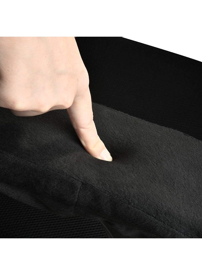 Relex 2PCS Ergonomic Memory Foam Office Chair Armrest Pads, Comfy Gaming Chair Arm Rest Covers for Elbows and Forearms Pressure Relief (Black) - Image 3