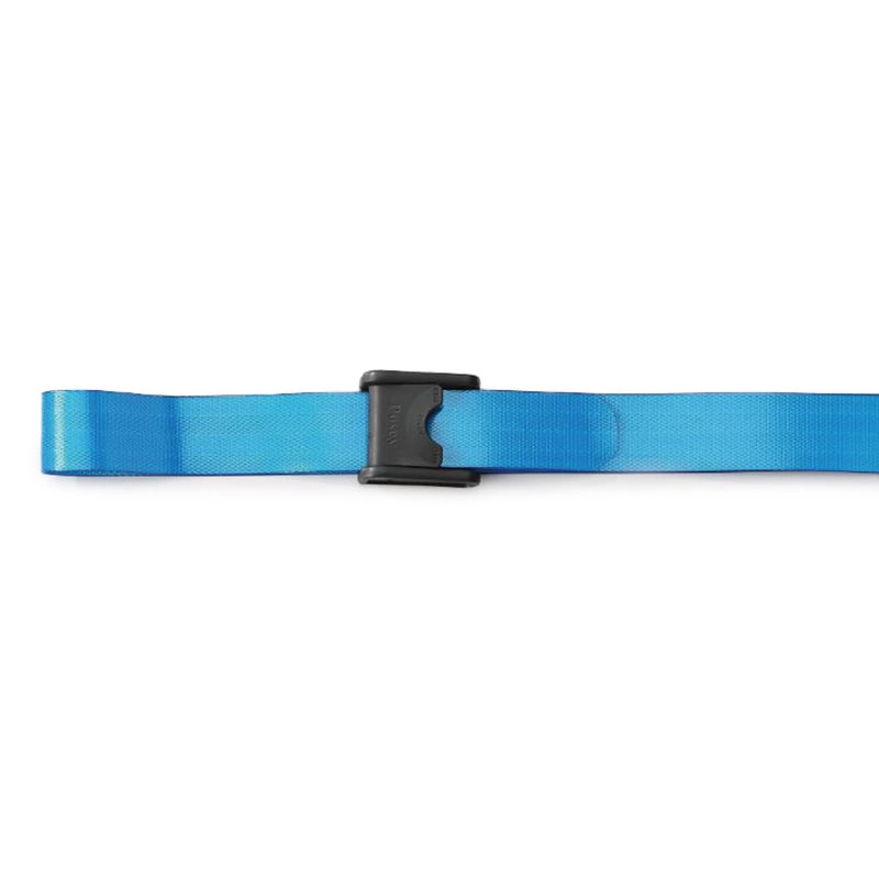 Posey 6546BL Premium EZ Clean Gait Belt with Spring-Loaded Buckle, Blue, 80" - Image 1