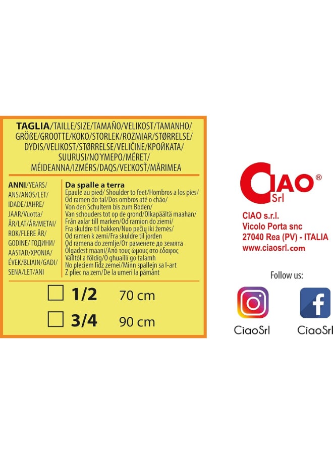 Ciao زي ليو الرسمي للأطفال 3-4 سنوات | بدلة كرتونية مرخصة وقبعة | زي تنكري للأولاد والبنات للهالوين، الكرنفال ولعب الأدوار - Image 4