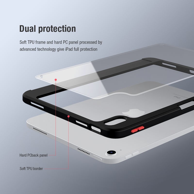 Nillkin For Ipad 2025 / 2022 Pc + Tpu Horizontal Flip Leather Tablet Case With Holder(Black) - Image 4