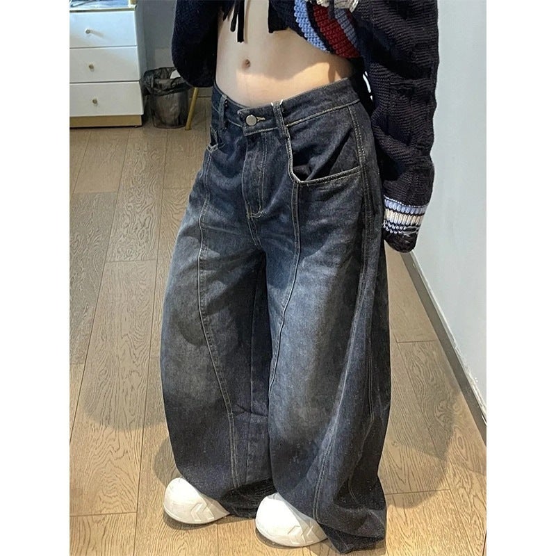 Unisex Classic Denim Jeans Loose Fit Daily Outdoor Wear - Image 4