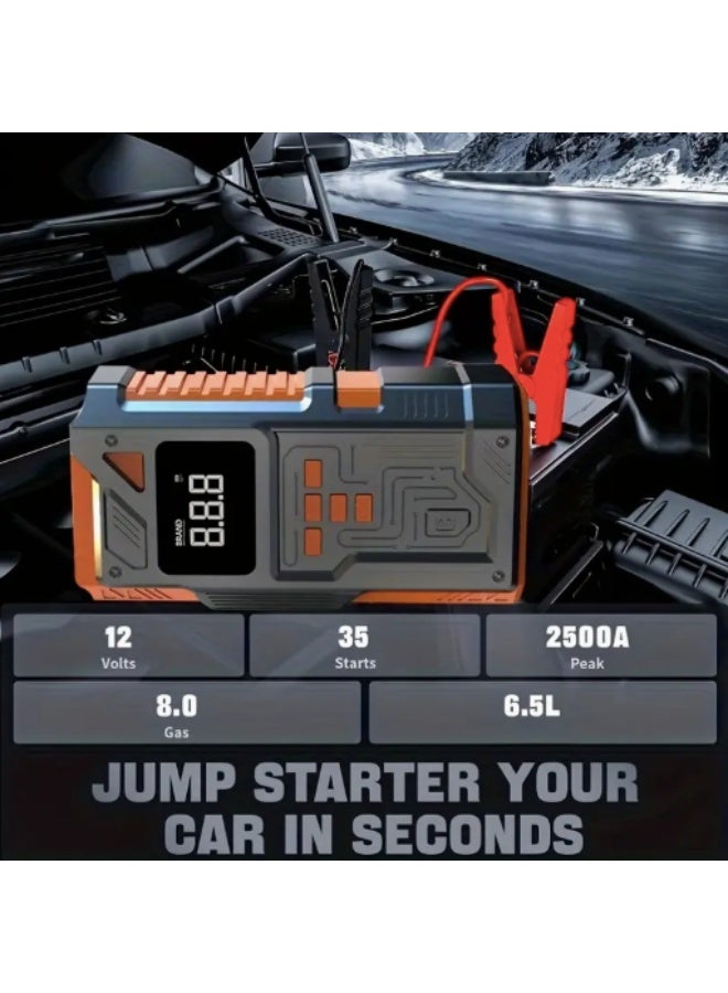 Car Jump Starter Kit with 150 PSI Air Pump Emergency Power Box - Image 1