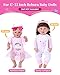 BABESIDE 11 PCS Reborn Baby Doll Clothes and Playset for 1722 Inch Baby Doll Girl Outfits Accessories with Nursing Pad and Storage Bag Pink - Image 4