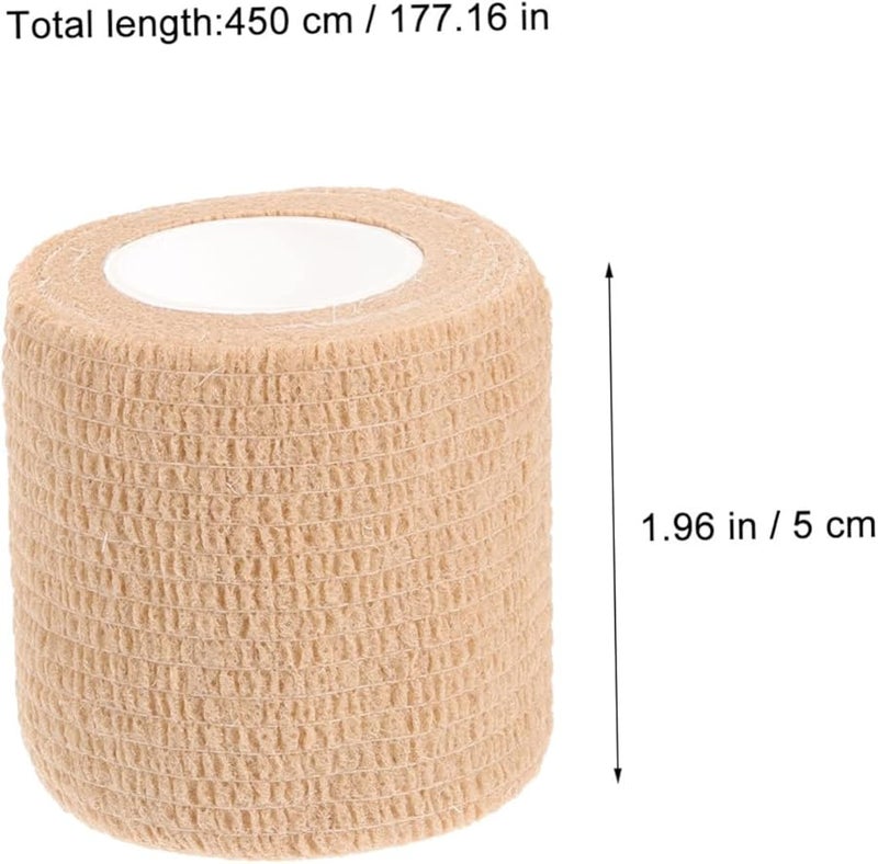 Safigle 6 لفات ضمادات مرنة ذاتية اللصق لفافة قابلة للتنفس لدعم الركبة والرسغ للرياضة واللياقة البدنية - Image 3