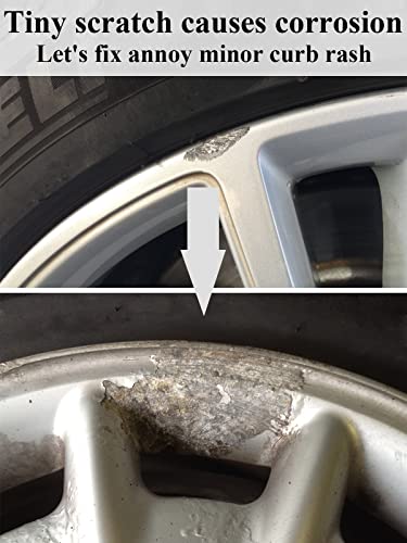 SYOAUTO قلم إصلاح خدوش جنط السيارة من SYOAUTO باللون الفضي - Image 3