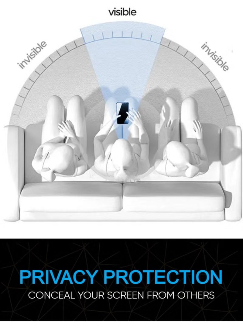 Original Privacy Screen Protector for Samsung Galaxy A05 – Anti-Static Tempered Glass with ESD Privacy, 9H Hardness, Anti-Peep, Dust-Proof, Super Smooth Touch - Image 2