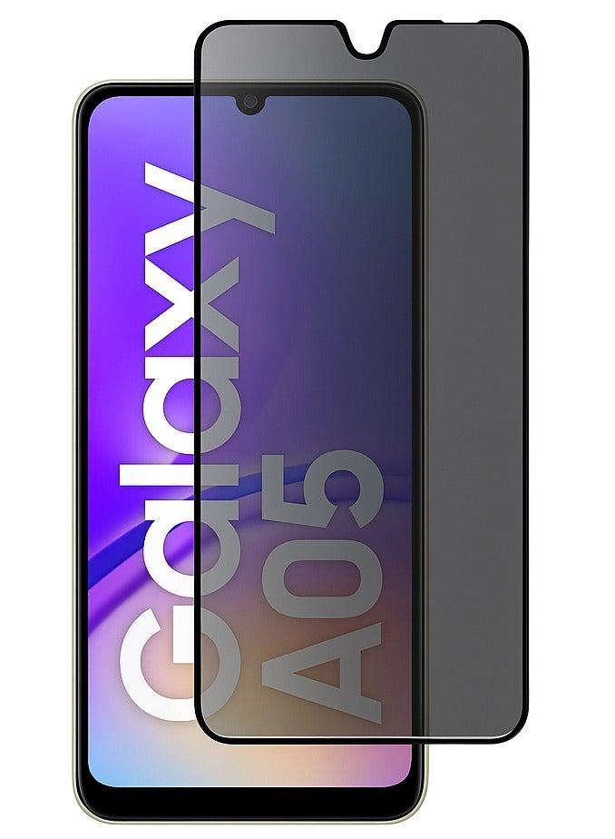 Original Privacy Screen Protector for Samsung Galaxy A05 – Anti-Static Tempered Glass with ESD Privacy, 9H Hardness, Anti-Peep, Dust-Proof, Super Smooth Touch - Image 1