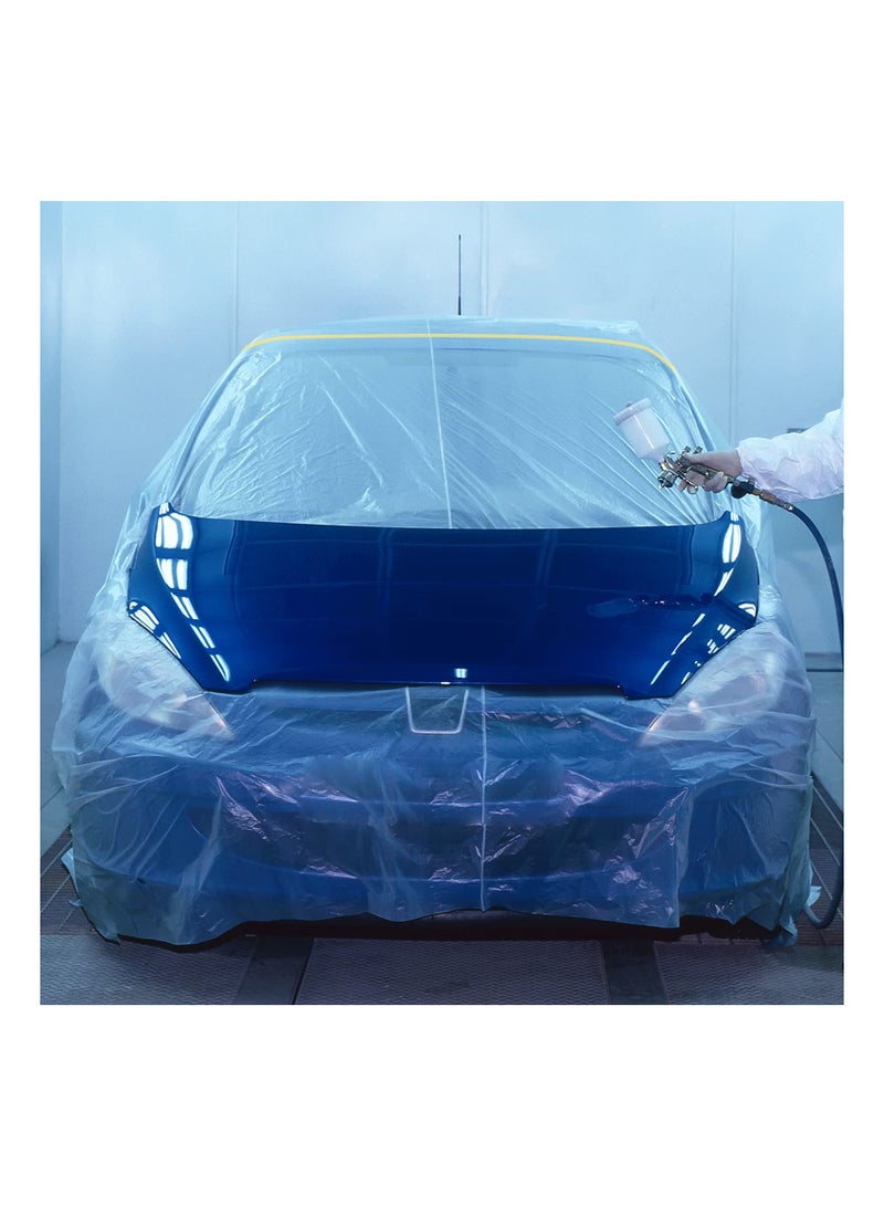 6 Pack Tape and Drape Pre Taped Masking Protective Film for Automotive Covering Assorted Masking Paper Painting 3 Sizes - Image 4