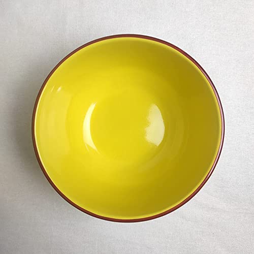 SEPARATE WAY Ceramic Soup Bowls, Cereal Bowl, Dishwasher & Microwave Safe/Serving Bowls for Kitchen, Ideal for Self Use Or Gift for Friends, Anniversary, Birthday (Yellow, Set of 4) - Image 4