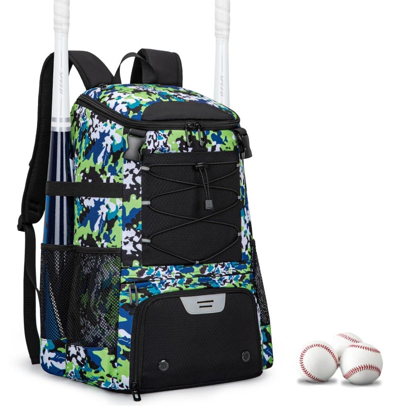 KAVIGOR Baseball Bag for Youth and Adult, Softball Backpack 40L Large Capacity, Bat Backpack with Shoes Compartment and Hidden Helmet Holder - Image 1
