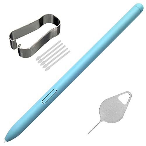 Bestdealing Galaxy Tab S6 Lite S Pen P610N P615 P610 Stylus Replacement EJ-PP610BJEGUJ Touch Pen for Samsung Galaxy Tab S6 Lite SM-P615 SM-P610 10.4" with Tips Tweezer Pen Repair Part (Angora Blue) - Image 1