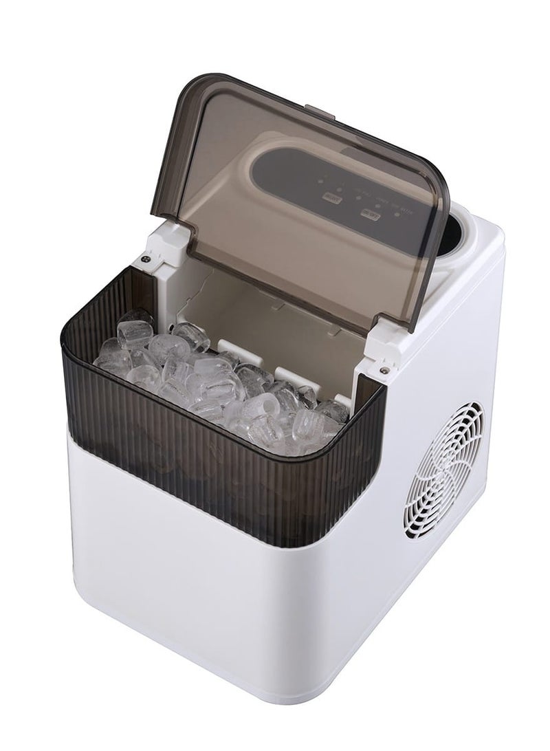 Bullet Ice Maker 1.8L Portable Countertop Ice Machine, 300W Fast & Quiet Ice Maker with Water Tank & Scoop – Home, Office, Kitchen, Bar & Café UseFast Ice Production in Minutes Produces ice in just 6–8 minutes, giving you fresh ice quickly for drinks, smoothies, and cocktails—perfect for home, office, or café use.