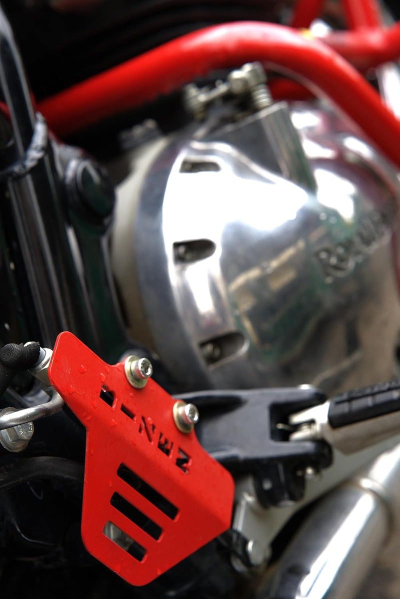 Bizen RE Interceptor 650 Rear Brake Master Cylinder Guard - Red - Image 2